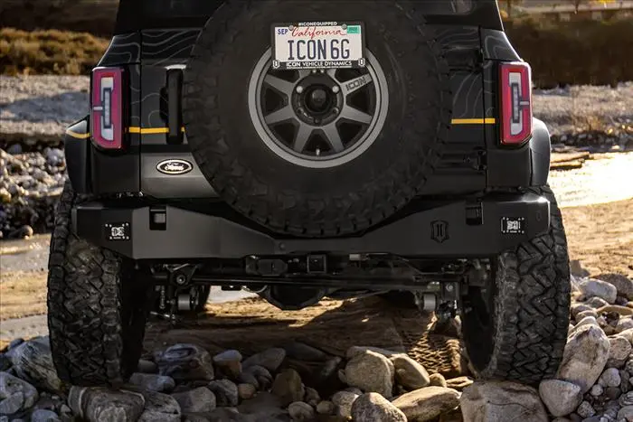 Icon Pro Series Rear Bumper For 2021+ Ford Bronco | Ico45202 2