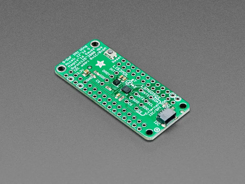 Adafruit Lsm6dsox + Lis3mdl Featherwing - Precision 9-Dof Imu 1