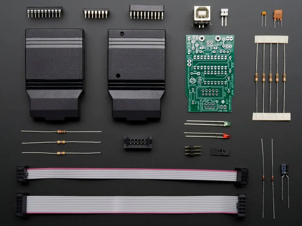 Usbtinyisp Avr Programmer Kit (Usb Spokepov Dongle) - V2.0 1