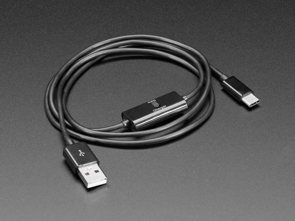 Usb Type C Cable With Data/Charge Switch - 1 Meter 1