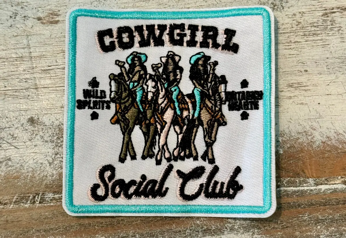 Cowgirl Social Club Iron On Patch 1