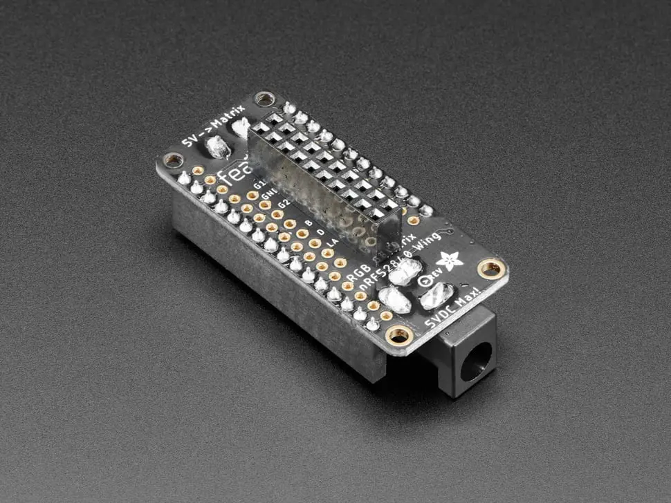 Adafruit Rgb Matrix Featherwing Kit For Nrf52840 Feathers 2
