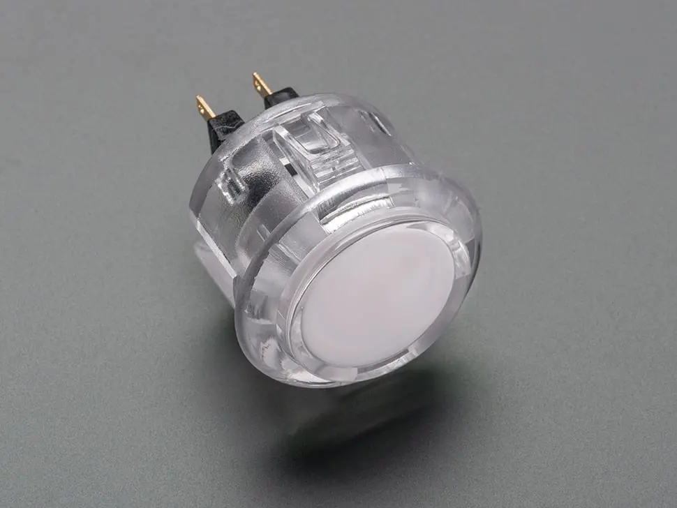 Arcade Button - 30Mm Translucent Clear 1