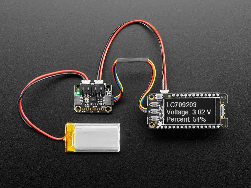 Adafruit Lc709203f Lipoly / Liion Fuel Gauge And Battery Monitor - Stemma Jst Ph & Qt / Qwiic 1