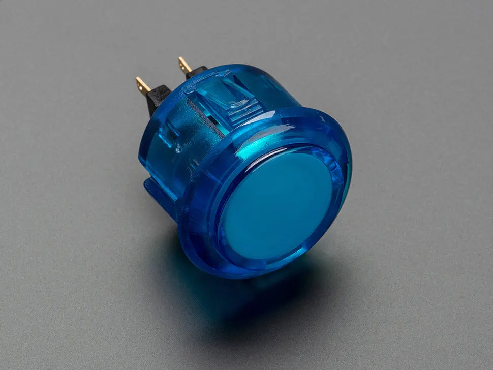 Arcade Button - 30Mm Translucent Blue 1