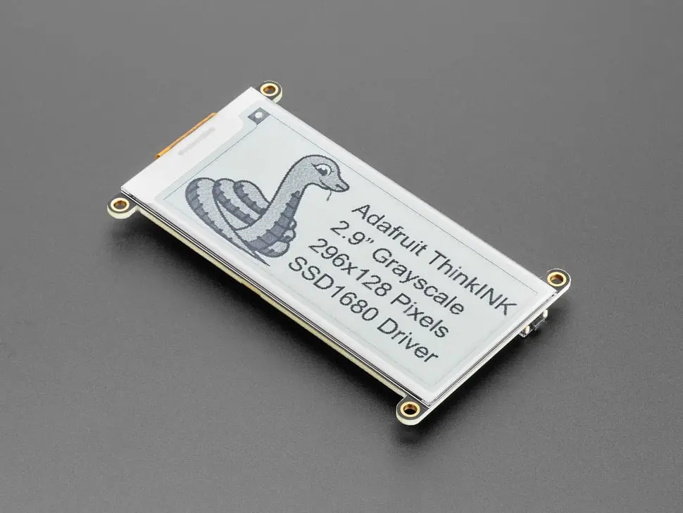 Adafruit 2.9" Grayscale Eink / Epaper Display Featherwing - Ssd1680 1