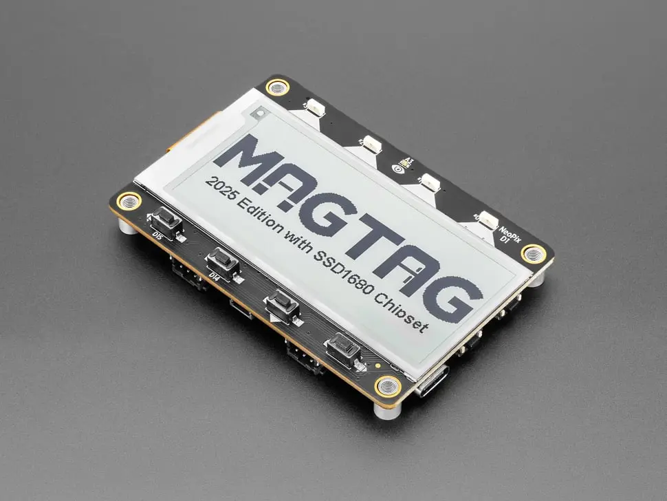 Adafruit Magtag - 2.9" Grayscale E-Ink Wifi Display - 2025 Edition With Ssd1680 1