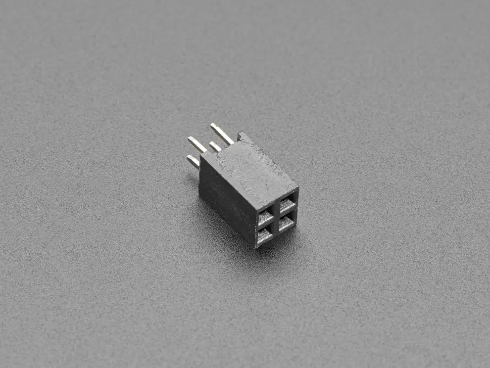 Gpio Female Socket Riser Header - 2X2 4-Pin 1