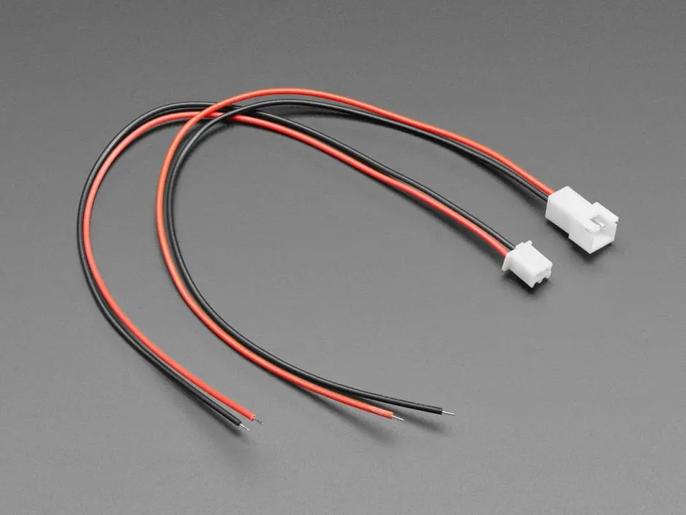 2.5Mm Pitch 2-Pin Cable Matching Pair - Jst Xh Compatible 1
