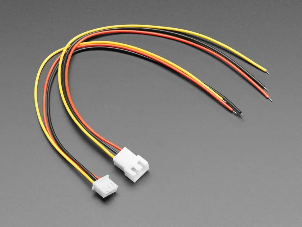 2.5Mm Pitch 3-Pin Cable Matching Pair - Jst Xh Compatible 1