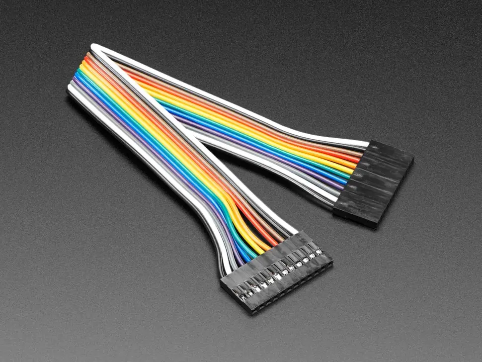 2.54Mm 0.1" Pitch 12-Pin Jumper Cable - 20Cm Long 1