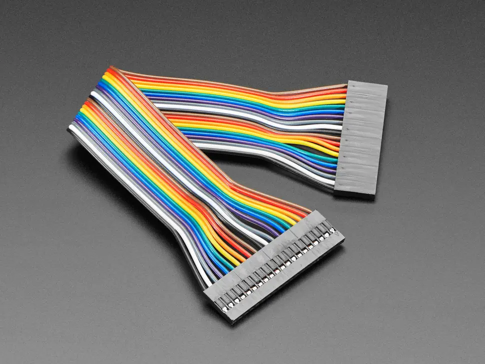 2.54Mm 0.1" Pitch 20-Pin Jumper Cable - 20Cm Long 1