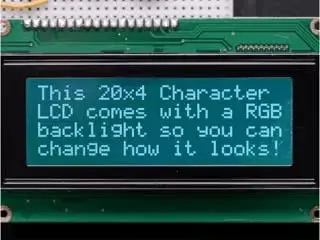 Rgb Backlight Negative Lcd 20X4 With Extras - Rgb On Black 1