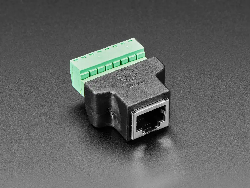 Rj-45 Terminal Block To Ethernet Socket Adapter 1