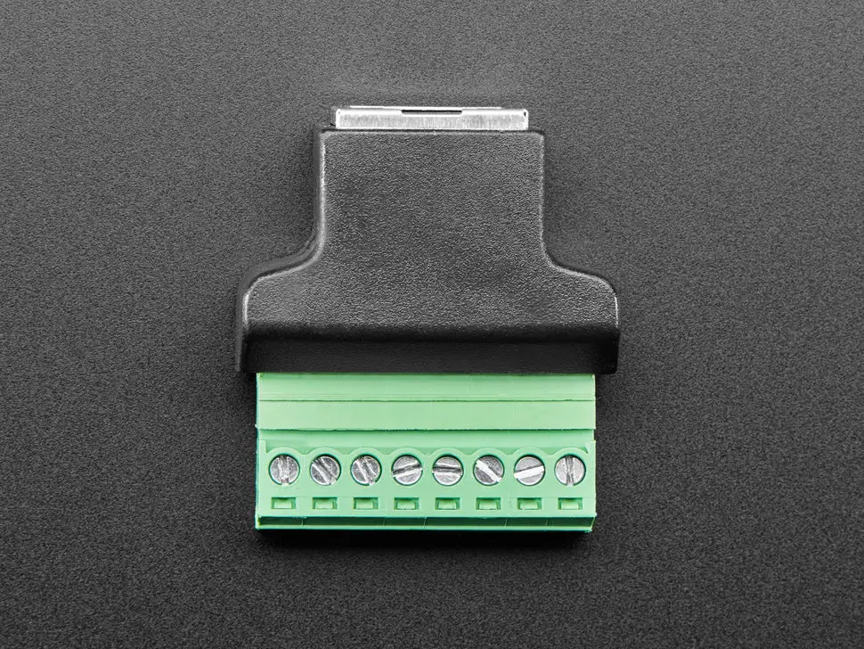 Rj-45 Terminal Block To Ethernet Socket Adapter 2