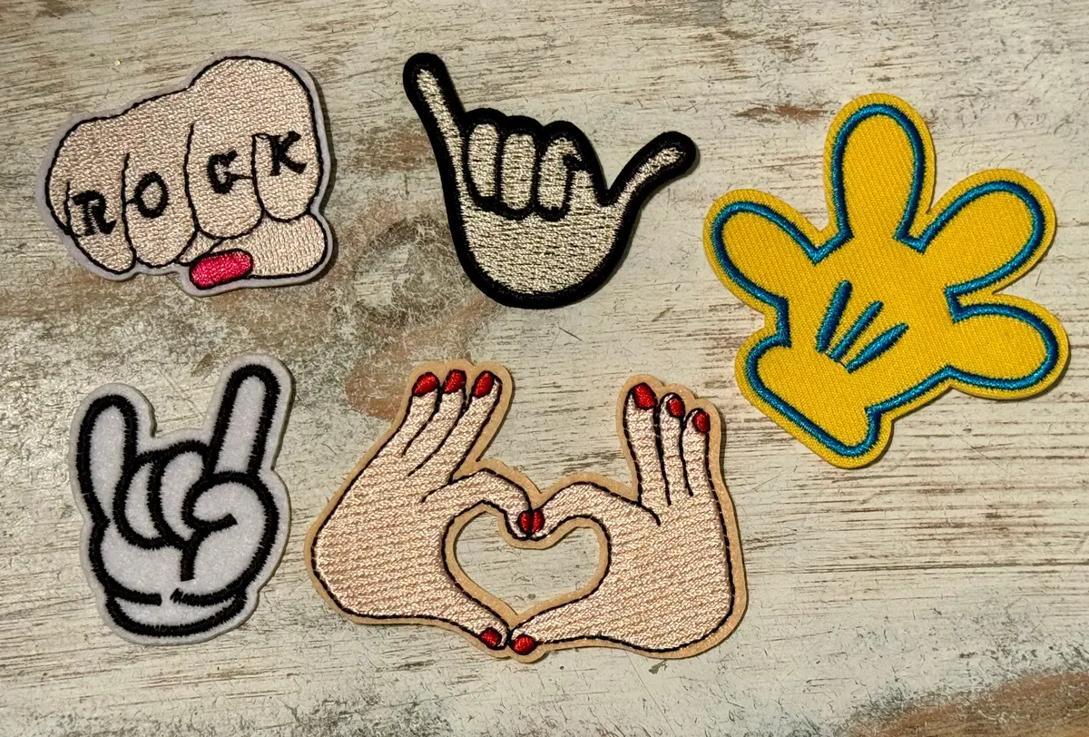 Hand & Fist Iron On Patches 1