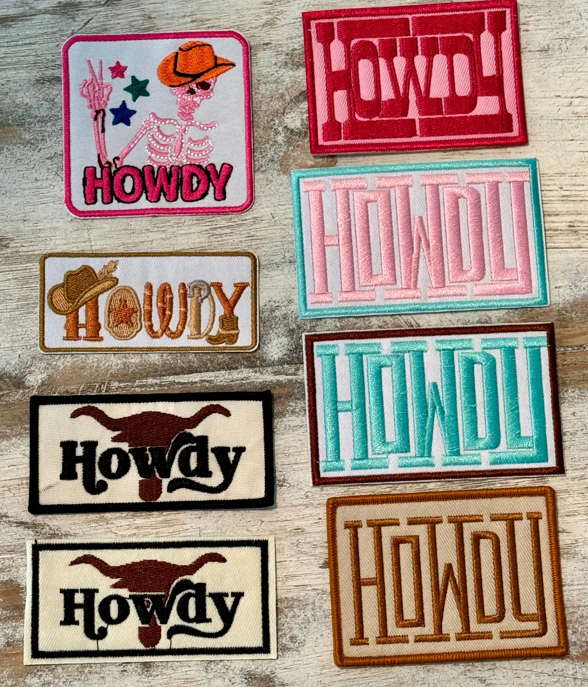 Howdy Iron On Patches 1