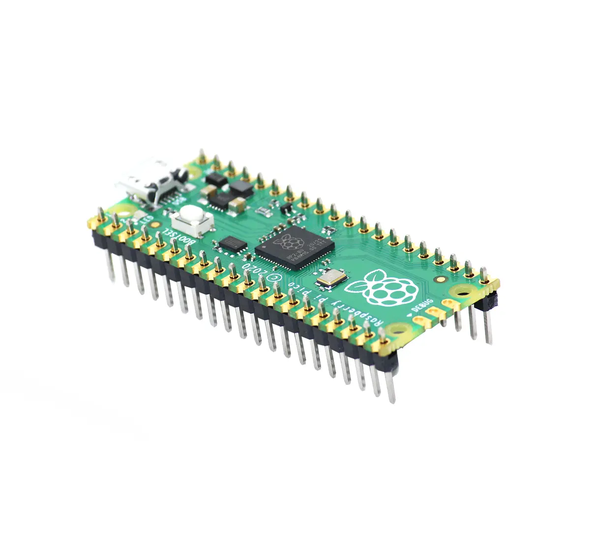 Raspberry Pi Pico Board With Soldered Header 1