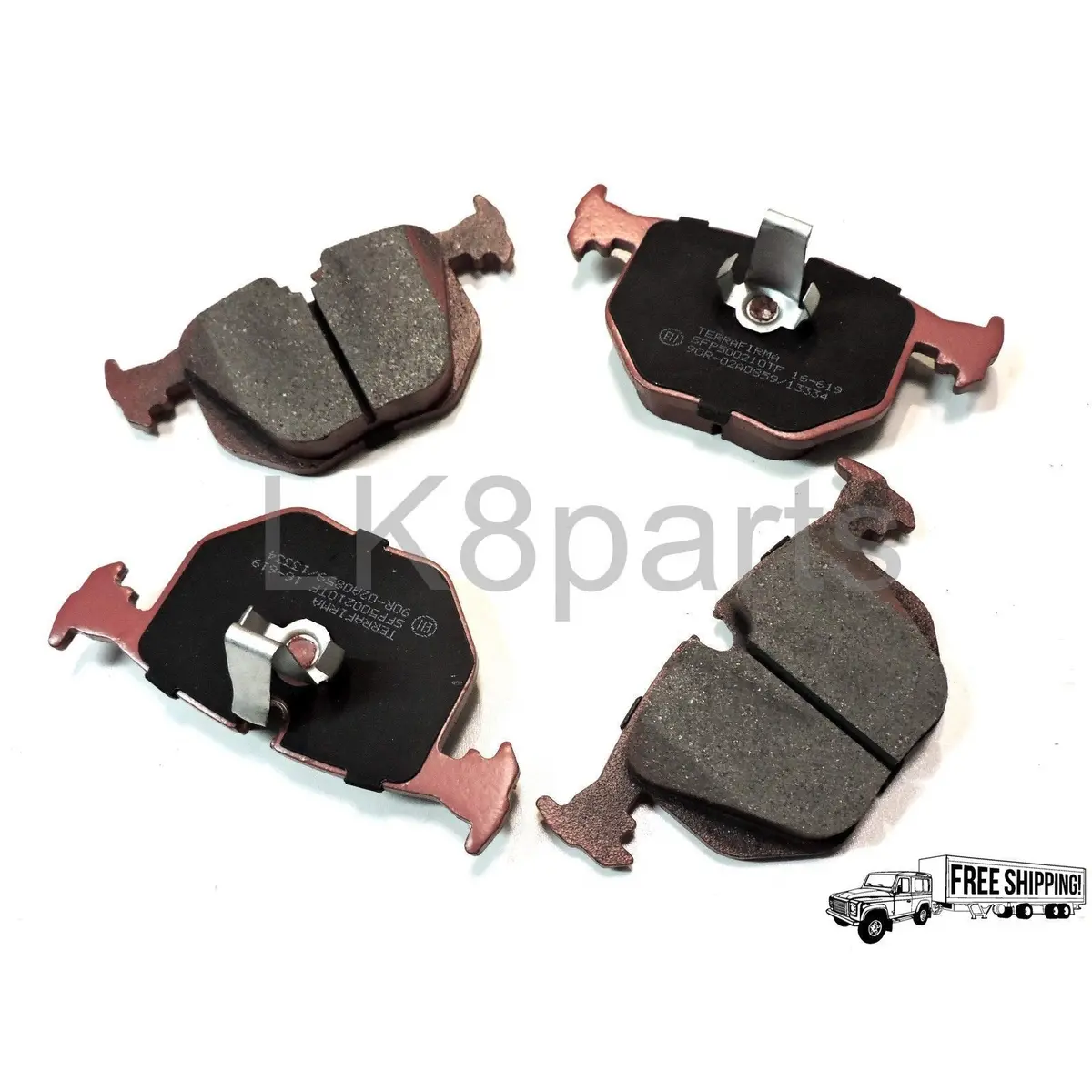Terrafirma Premium Ceramic Rear Brake Pads Set 1