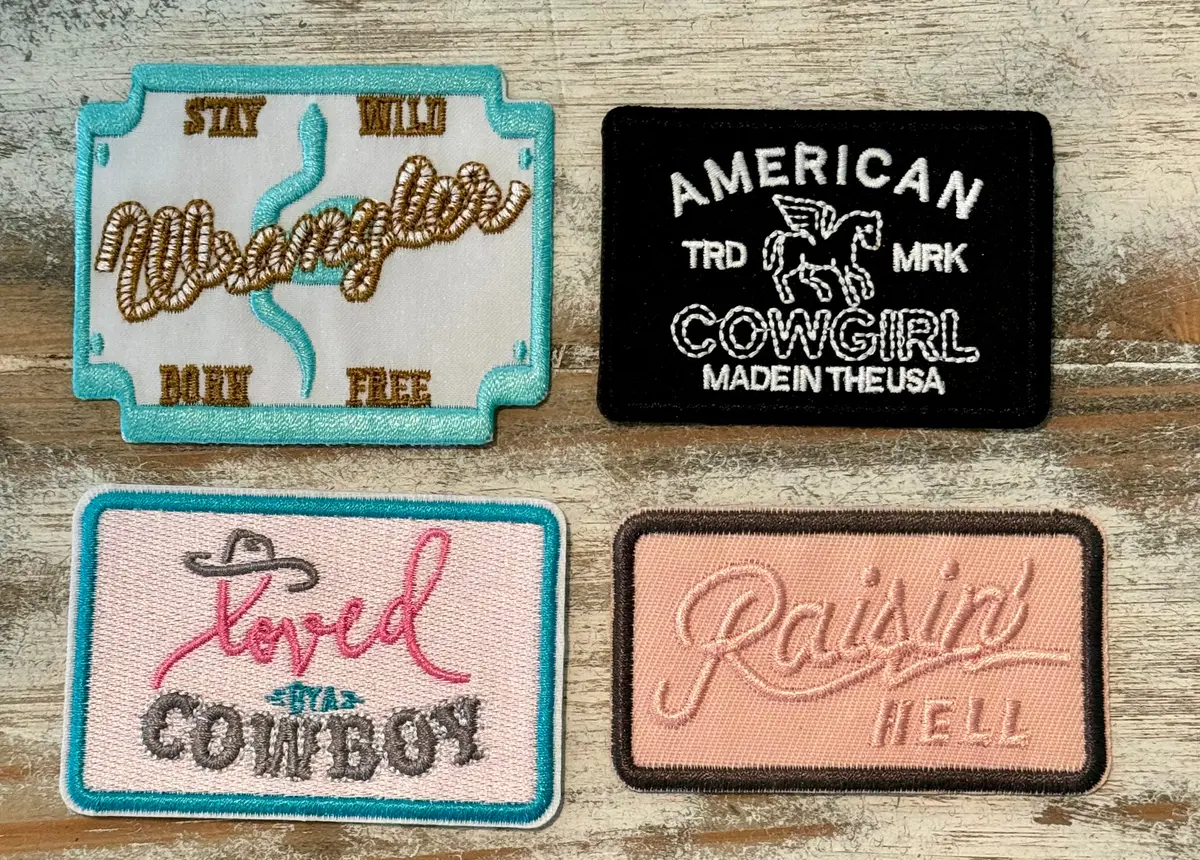 Cowgirl Theme Iron On Patches 1