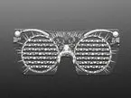 Adafruit Led Glasses Front Panel - 116 Rgb Leds With I2c Driver - Stemma Qt / Qwiic 1