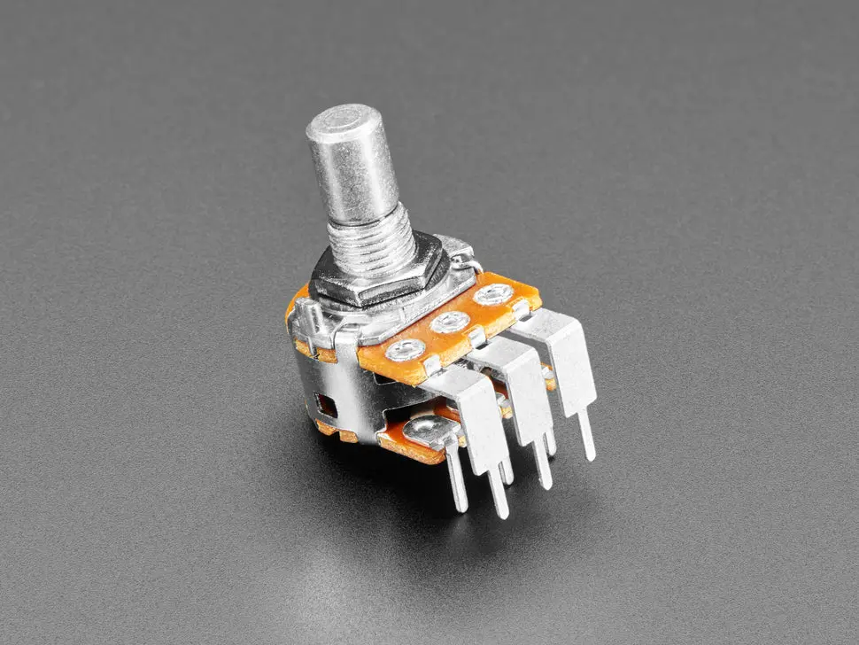 Alpha Dual-Gang 16Mm Right-Angle Pc Mount 1K Audio Potentiometer 1