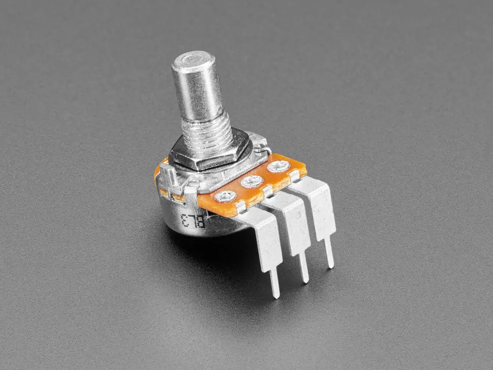 Alpha Single-Gang 16Mm Right-Angle Pc Mount 500K Linear Potentiometer 1