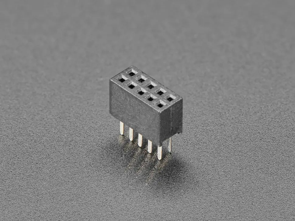 0.05" Pitch Thru-Hole Female Socket Header 2X5 10-Pin 1