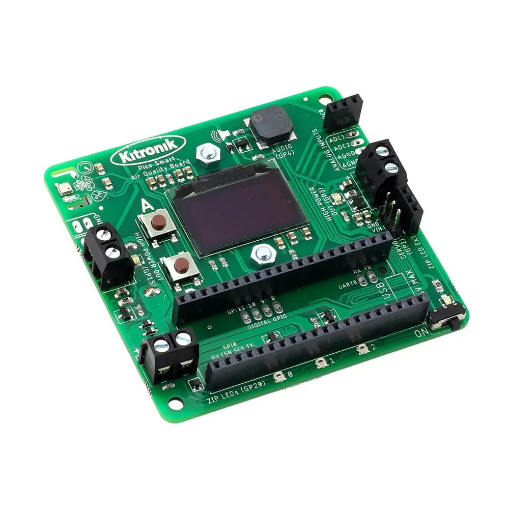 Kitronik Air Quality Datalogging Board For Raspberry Pi Pico 1