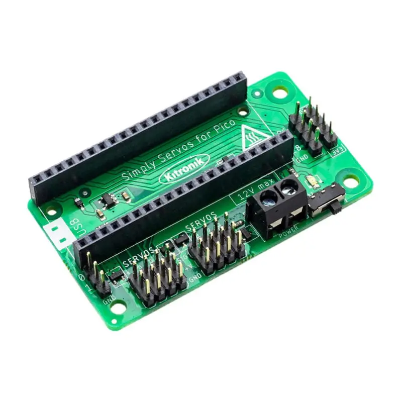 Kitronik Simply Servos Board For Raspberry Pi Pico 1