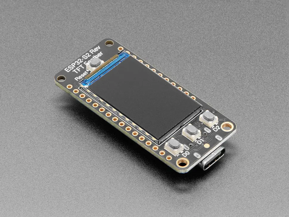 Adafruit Esp32-S2 Reverse Tft Feather With W.Fl Antenna 1