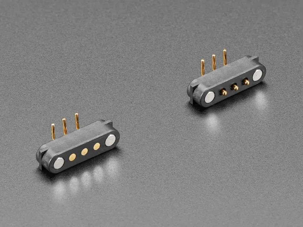 Diy Magnetic Connector - Right Angle Three Contact Pins 1