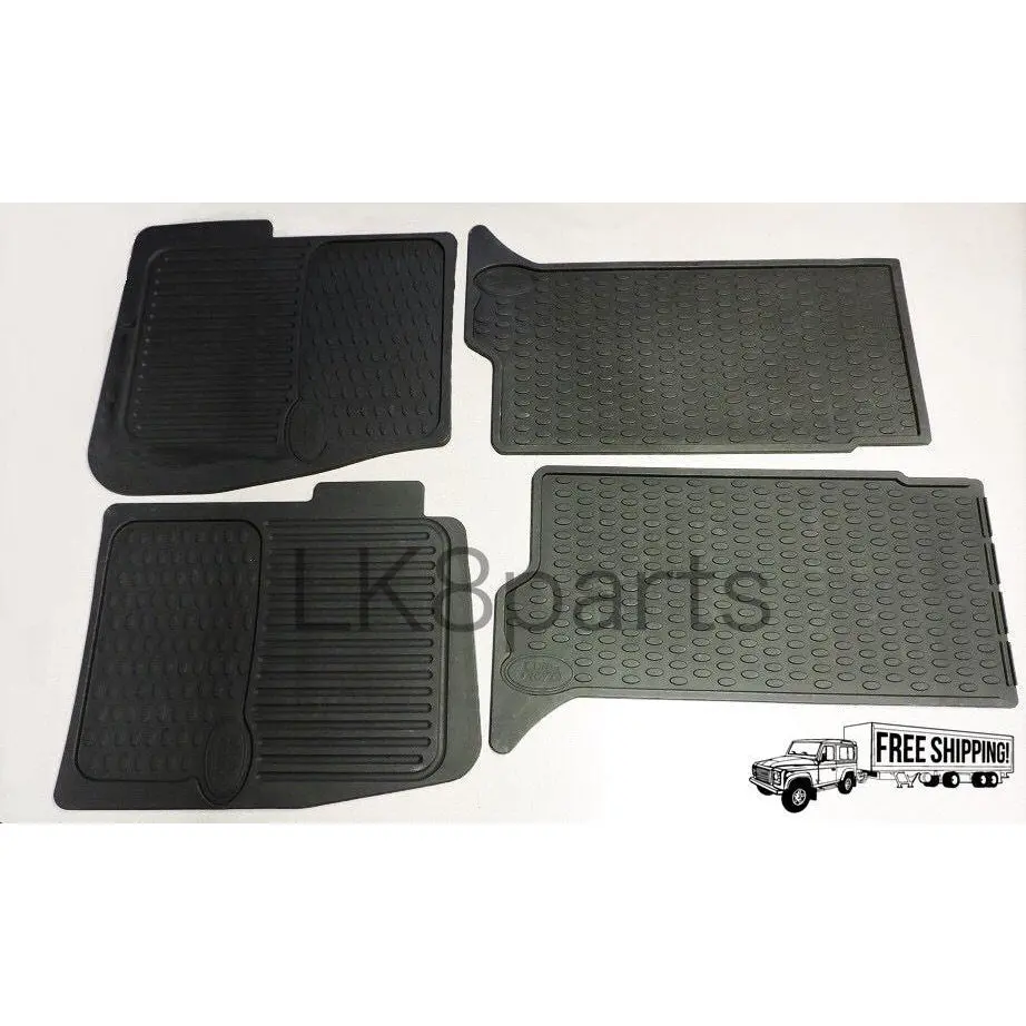 Front & Rear Rubber Floor Mats Set Genuine 1