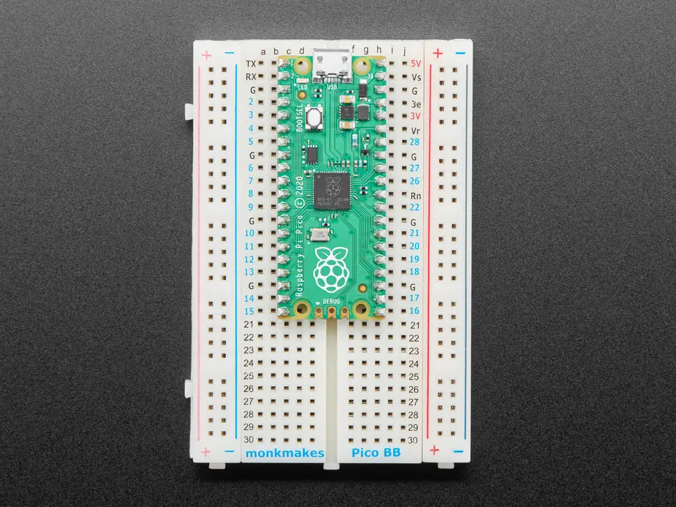 Solderless Breadboard For Raspberry Pi Pico By Monk Makes 1