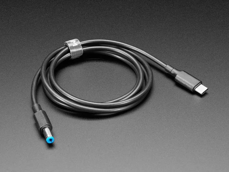 Usb Type C 3.1 Pd To 5.5Mm Barrel Jack Cable - 9V 5A Output - 1.2M Long With E-Mark 1