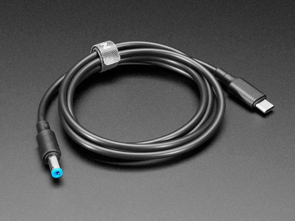 Usb Type C 3.1 Pd To 5.5Mm Barrel Jack Cable - 12V 5A Output - 1.2M With E-Mark 1