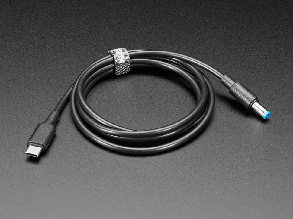 Usb Type C 3.1 Pd To 5.5Mm Barrel Jack Cable - 15V 5A Output - 1.2M With E-Mark 1