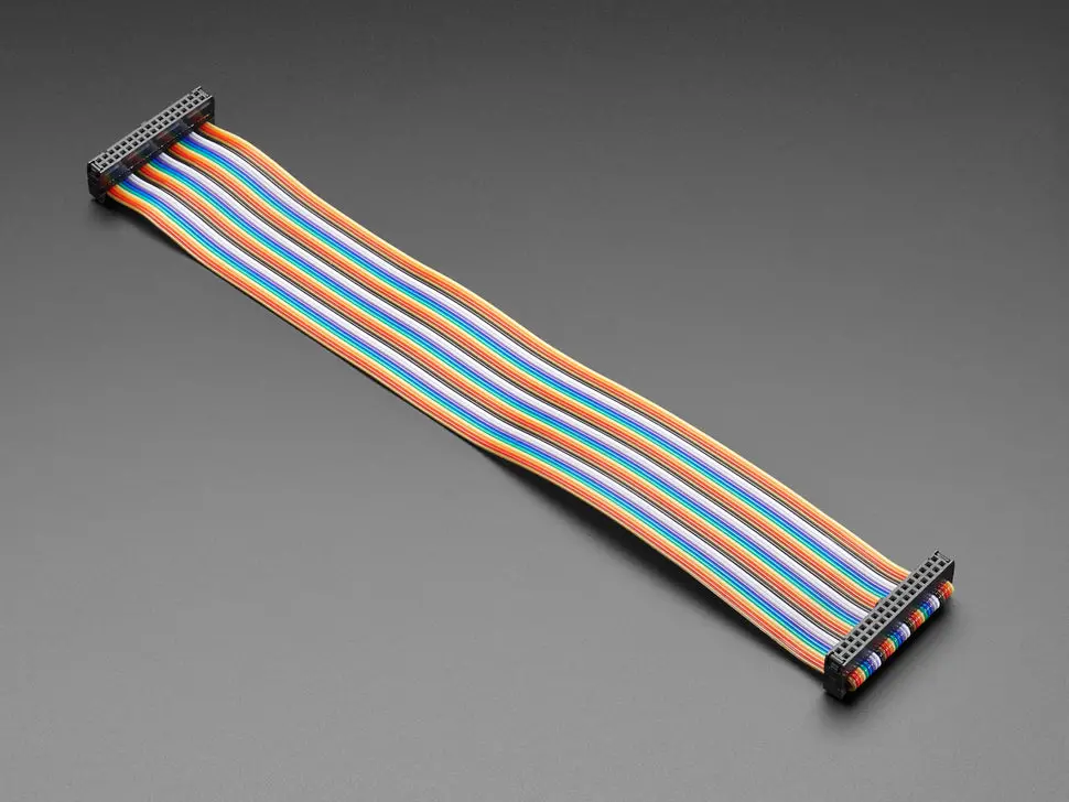 Rainbow 34-Pin Dual Row Idc Floppy Ribbon Cable - 30Cm 1