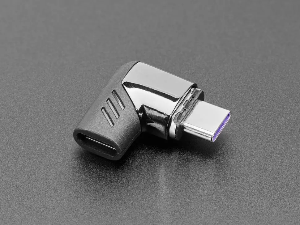 Magnetic Right Angle Usb Type C Adapter - 120W Data And Power 1