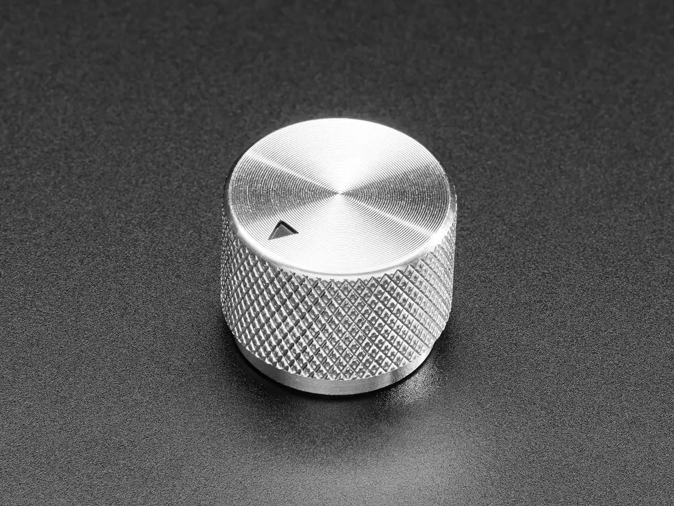 Anodized Aluminum Machined Knob - Silver - 20Mm Diameter 1