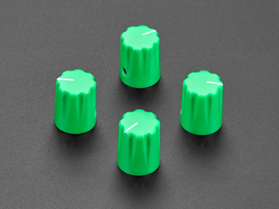 Green Micro Potentiometer Knob - 4 Pack 1