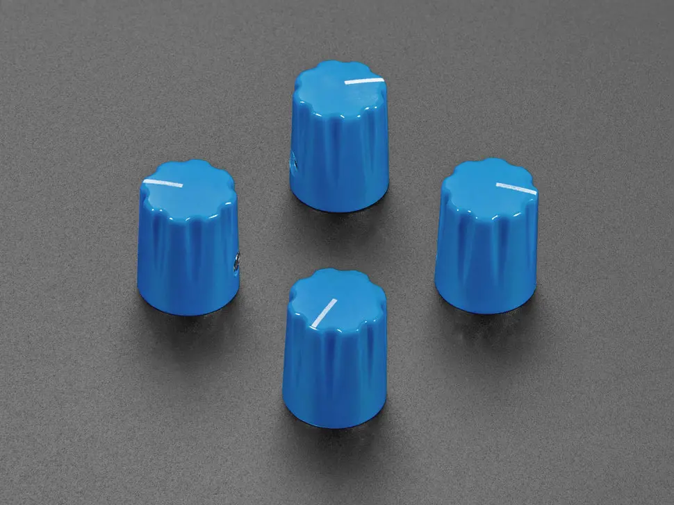 Blue Micro Potentiometer Knob - 4 Pack 1