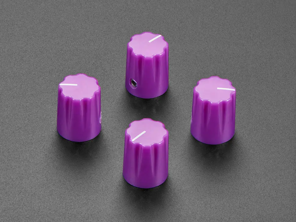 Violet Micro Potentiometer Knob - 4 Pack 1