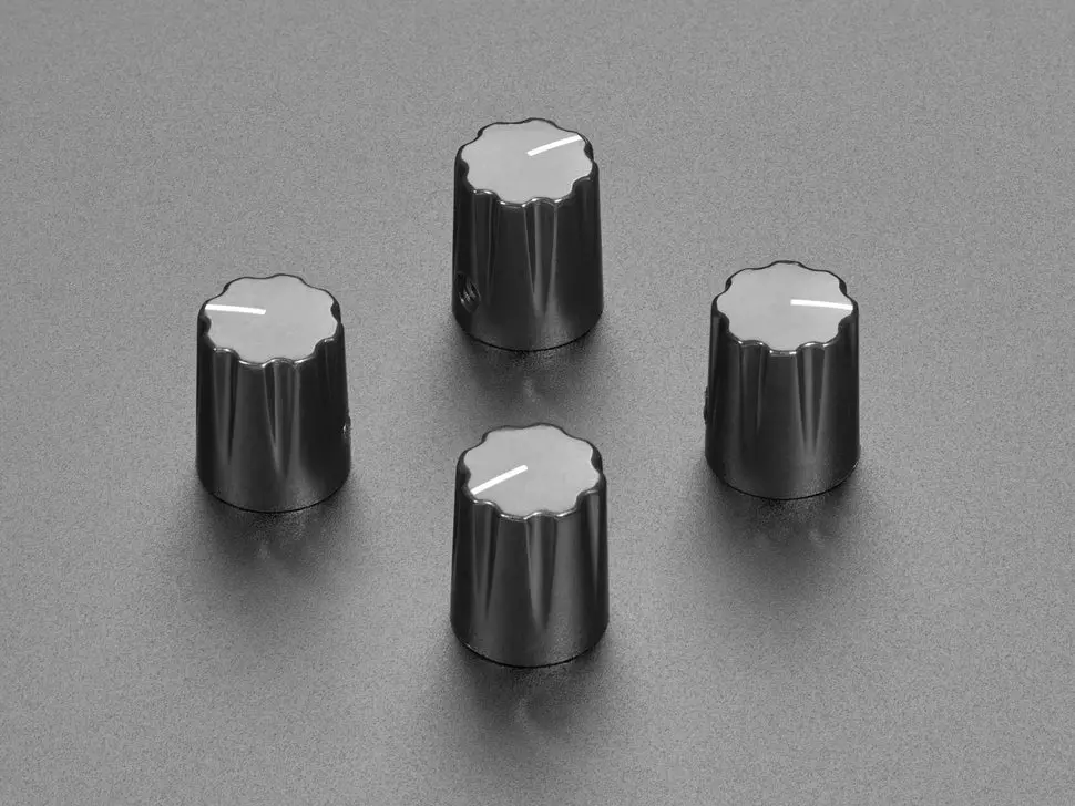 Black Micro Potentiometer Knob - 4 Pack 1