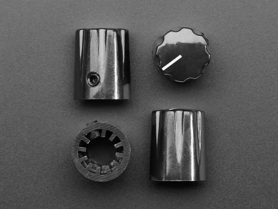 Black Micro Potentiometer Knob - 4 Pack 2
