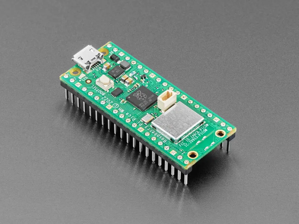 Raspberry Pi Pico Wh - Wireless Microcontroller With Pre-Soldered Headers 1