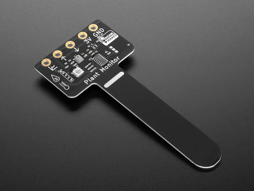 Monk Makes Plant Monitor - Capacitive Moisture Meter With Temperature & Humidity 1