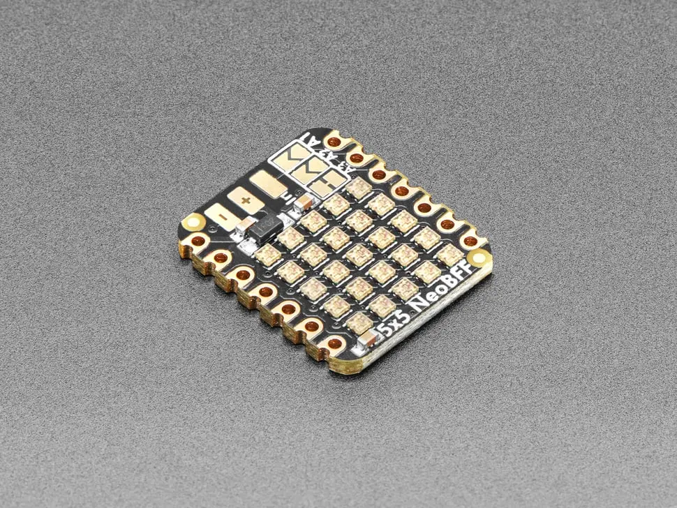 Adafruit 5X5 Neopixel Grid Bff Add-On For Qt Py And Xiao 1