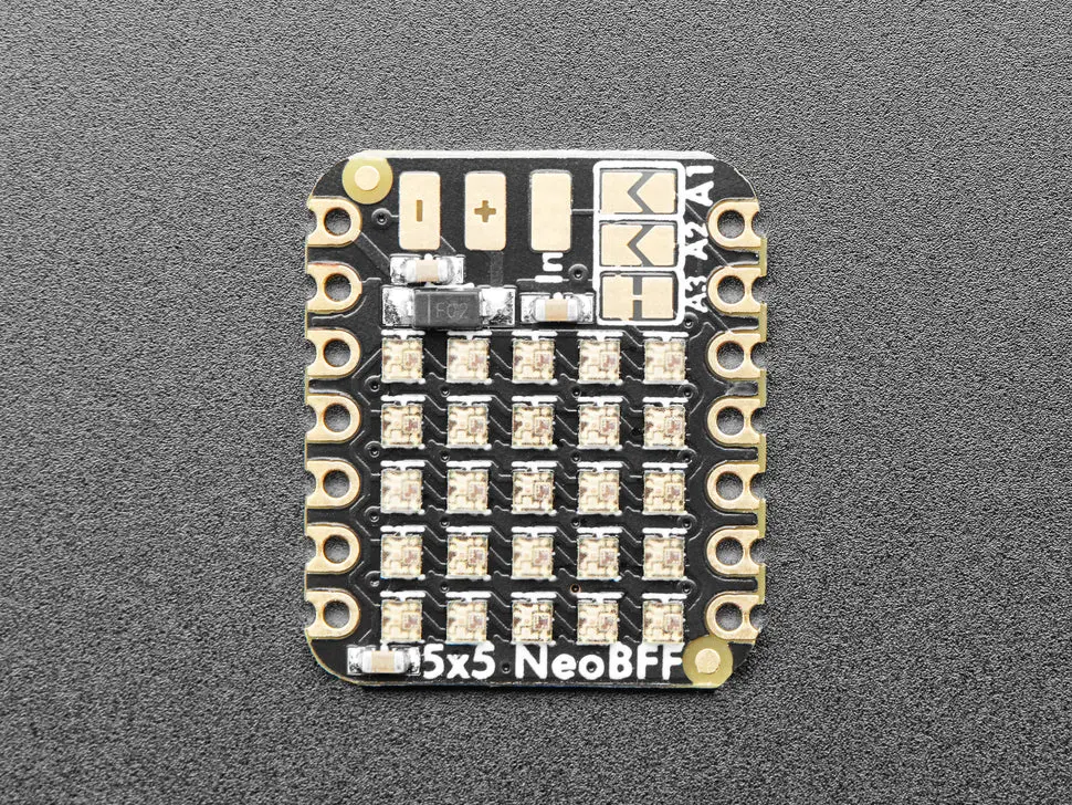 Adafruit 5X5 Neopixel Grid Bff Add-On For Qt Py And Xiao 2