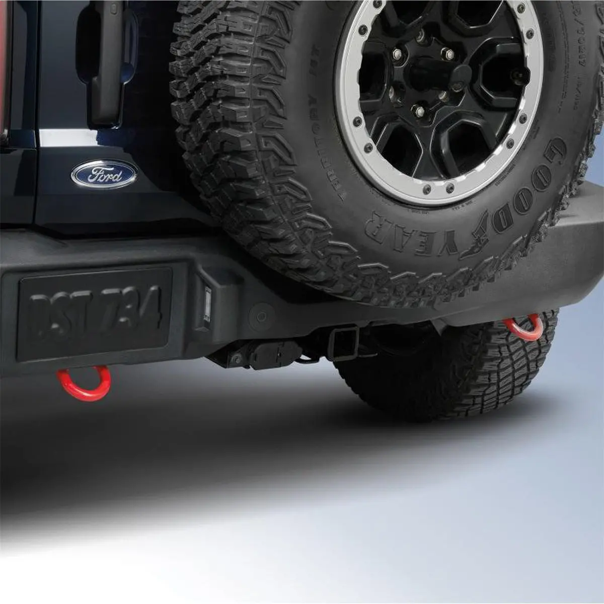 Ford Performance Rear Tow Hook Pair - Red For 2021+ Ford Bronco | M-18954-Bthr 1